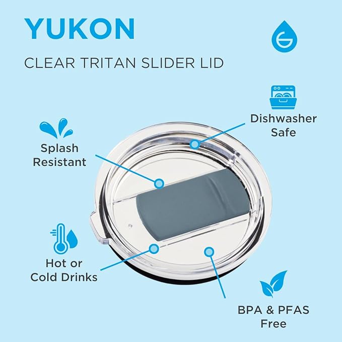 GROSCHE Yukon 30 oz Insulated Coffee Mug with Lid - Durable Travel Mug, Stainless Steel Tumblers, Vacuum Insulated Coffee Tumbler for Hot or Cold Beverages - BLUE