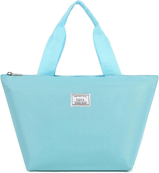 XQXA Lunch Bag Reusable Insulated Cooler Water Resistant Lunch Box Adult Tote Lunch Bag for Women/Men Work Picnic Beach or Travel
