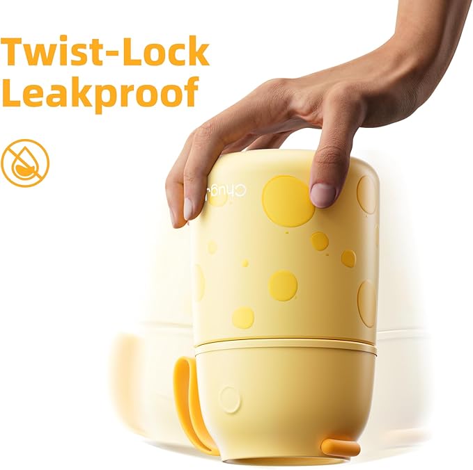 Thermo for Hot Food for Adults Kids | Wide Mouth, 18 oz Insulated Food Jar with Spoon, Leakproof Soup Thermo for School Office Travel, Thermal Steel Lunch Container Easy to Carry (Yellow)