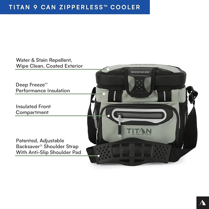 Titan by Arctic Zone Deep Freeze Cooler - Zipperless Hardbody Cooler - Deep Freeze Insulation, HardBody Liner, and SmartShelf