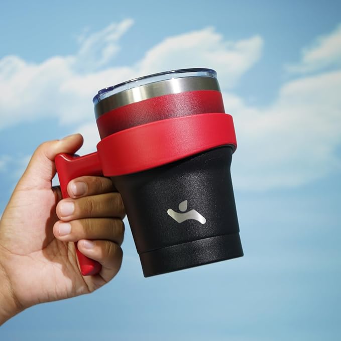 10 oz Tumbler with Handle and 2 Straw 2 Lid, Insulated Water Bottle Stainless Steel Vacuum Cup Reusable Travel Mug,Mystic Moon