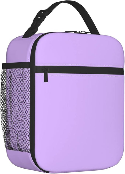 Reusable Purple Lunch Box for Adult Women Men Insulated Purple Lunch Bag for Teens Picnic Boating Beach Fishing Work