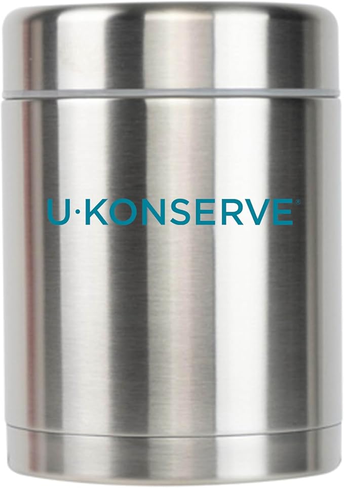 U Konserve Stainless Steel Insulated Food Jar – Vacuum Sealed Thermos for Hot and Cold Food – Wide Mouth - Leak-Proof Container – BPA Free – 12 Ounce