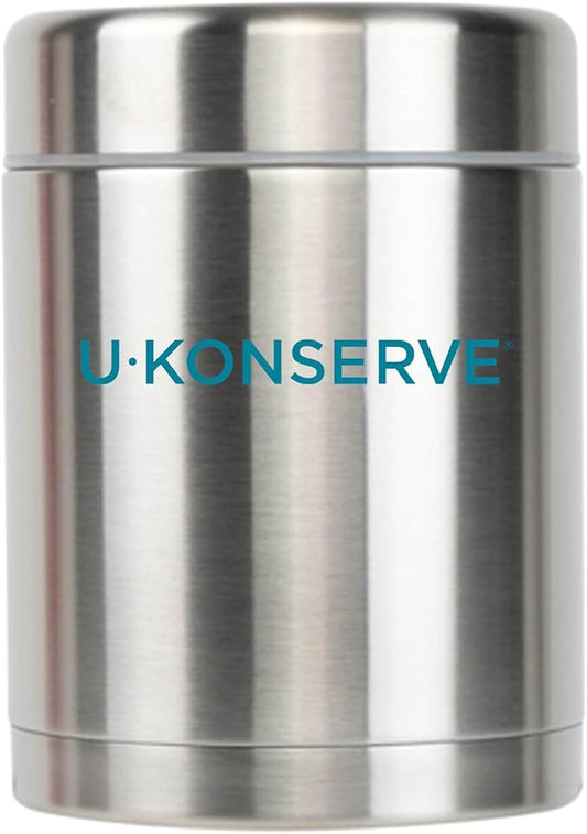 U Konserve Stainless Steel Insulated Food Jar – Vacuum Sealed Thermos for Hot and Cold Food – Wide Mouth - Leak-Proof Container – BPA Free – 12 Ounce