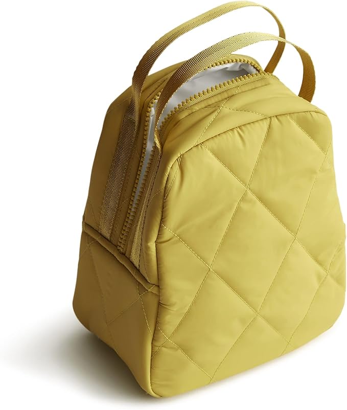 Vera Bradley Women's Featherweight Lunch Bag, Golden Olive, One Size