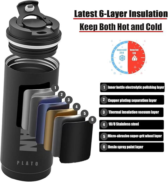 14oz Travel Coffee Tumbler,Travel Coffee Mug for Men or Women,Thermal Cup for Hot and Cold Drinks, To Go Coffee Cup,Stainless Steel Insulated Travel Coffee Tumbler with Leak Proof Lid, Tea Mug,Black