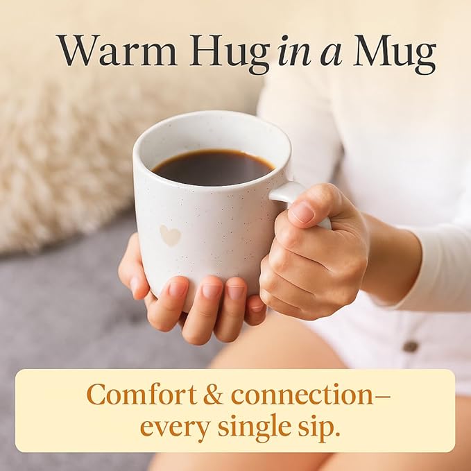 Unboxme Heart Mug – Cute & Cozy Coffee Cup, Thoughtful Gift for Loved Ones, Microwave & Dishwasher Safe, Birthday & Holiday Gift