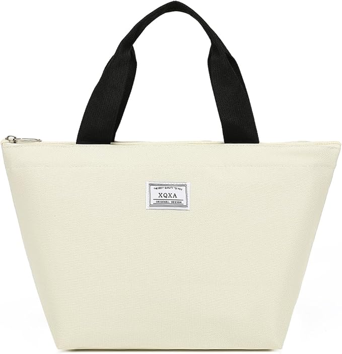 XQXA Lunch Bag Reusable Insulated Cooler Water Resistant Lunch Box Adult Tote Lunch Bag for Women/Men Work Picnic Beach or Travel