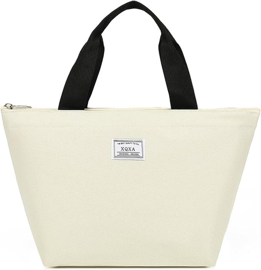 XQXA Lunch Bag Reusable Insulated Cooler Water Resistant Lunch Box Adult Tote Lunch Bag for Women/Men Work Picnic Beach or Travel