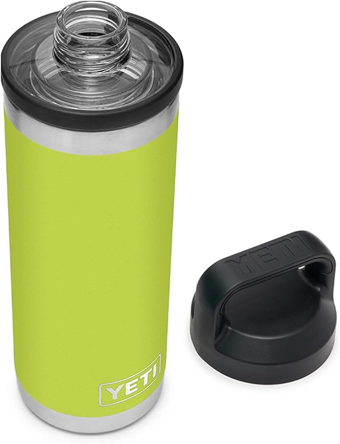 YETI Rambler 18 oz Bottle, Vacuum Insulated, Stainless Steel with Chug Cap, Chartreuse
