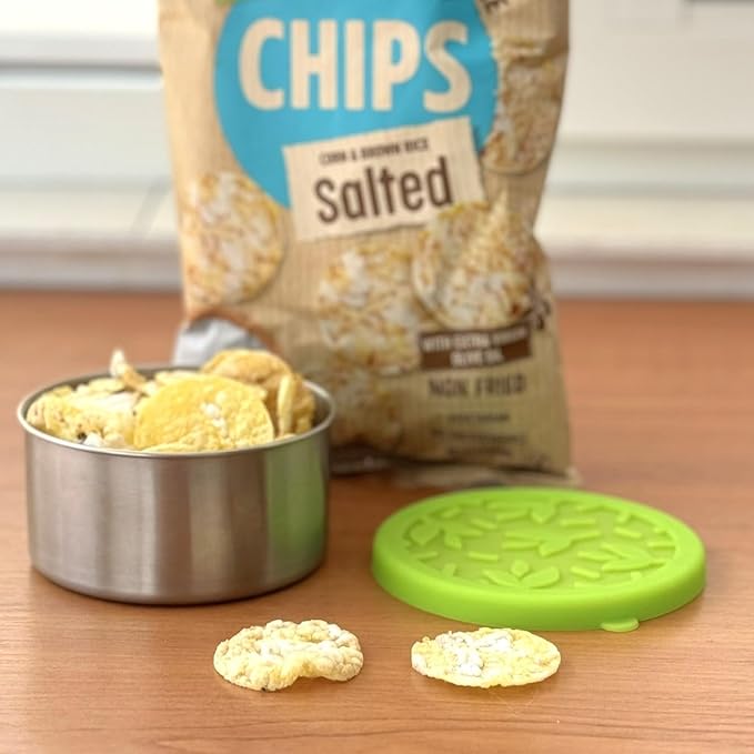 TAVVA 2 X 12 oz Stainless Steel Snack Containers with Lids - Leakproof w/Silicone Lids - BPA Free - Dishwasher & Freezer Safe - Portable & Reusable - Stainless Steel Food Containers 12 oz