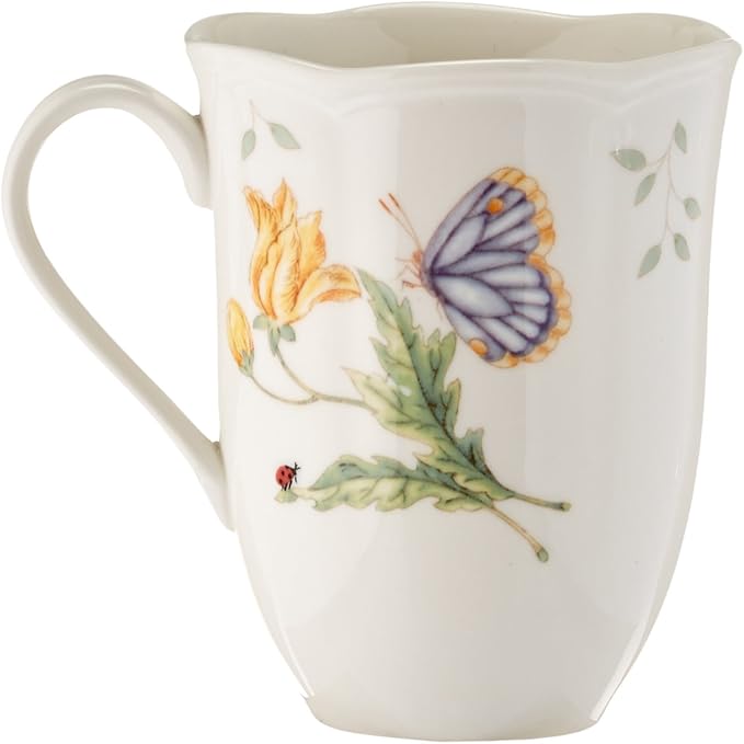 Lenox 6342794 Lenox Butterfly Meadow 18-Piece Dinnerware Set White