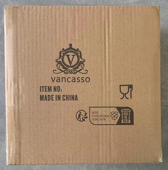 vancasso Bonita 8.5 inch Salad Plates, Ceramic Small Dinner Plates Set, Dessert Plates Set of 6, Microwave,Oven and Dishwasher Safe, Blue