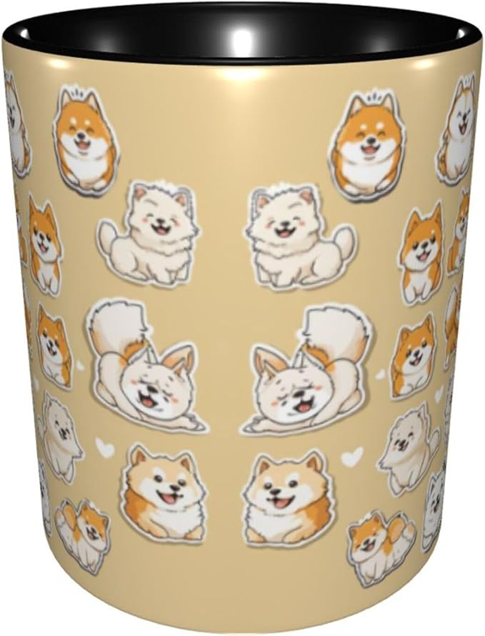 Yrebyou Dog Coffee Mug Funny Tea Cup Ceramic Mugs 11OZ with Handle Gifts for Women Men Home Office Decor