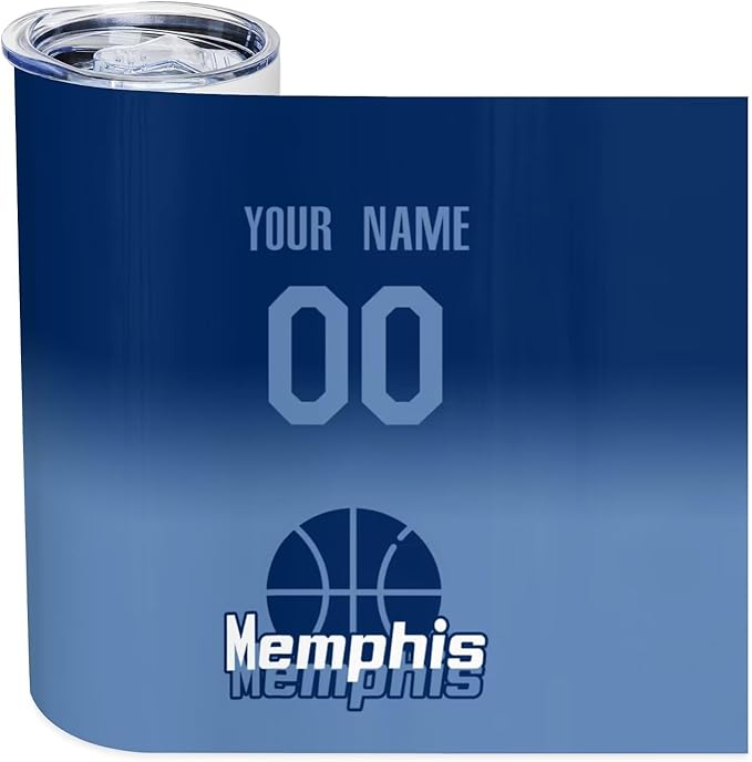 Custom Tumblers Stainless Steel Cup Personalized Basketball Insulation Travel Mug Add Your Name Number 20 oz Fans Gift for Men Women