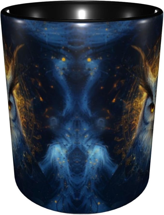 Yrebyou Owl Coffee Mug Funny Tea Cup Ceramic Mugs 11OZ with Handle Gifts for Women Men Home Office Decor