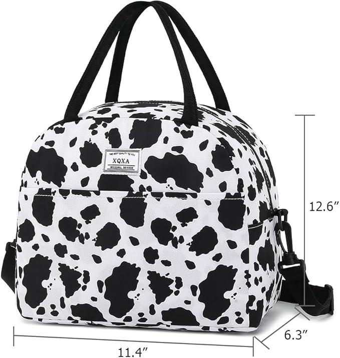 XQXA Lunch Bag Reusable Insulated Cooler Water Resistant Lunch Box Adult Tote Lunch Bag for Women/Men Work Picnic Beach or Travel