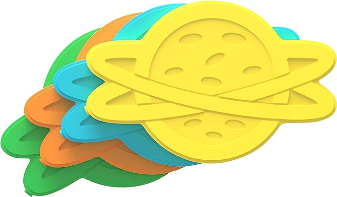 Bentgo Buddies Reusable Ice Packs - Slim Ice Packs for Lunch Boxes, Lunch Bags, and Coolers - Multicolored 4-Pack (Planet)