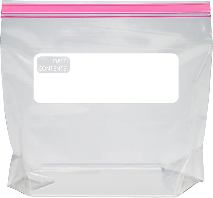 Amazon Basics Reclosable Quart Food Storage Bags, BPA Free, 150 Count