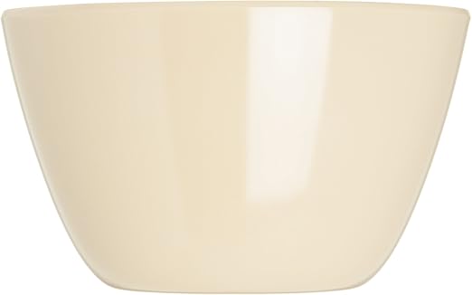 Carlisle FoodService Products Kingline Reusable Plastic Bowl Soup Cup for Home and Restaurant, Melamine, 8 Ounces, Tan, (Pack of 48)