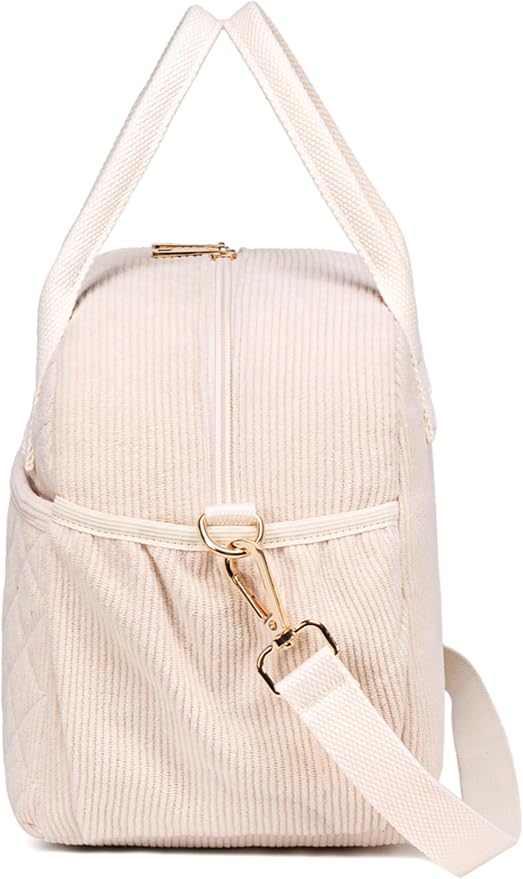 CAMTOP Lunch Box for Women Insulated Lunch Bag Lunchbox Cooler Thermal Leakproof Quilted Reusable Lunch Tote Bag for Work School Travel Picnic (Z-Beige)