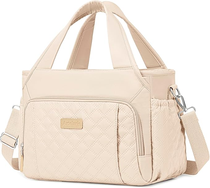 Artelaris Lunch Bag for Women,Insulated Lunch Bag for Work, Large Leakproof Cooler Purse with Side Pockets & Removable Shoulder Strap Women's for Beach Cute Lunch Bags