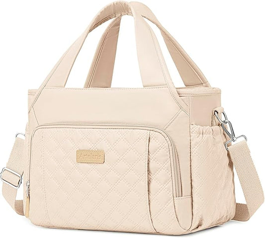 Artelaris Lunch Bag for Women,Insulated Lunch Bag for Work, Large Leakproof Cooler Purse with Side Pockets & Removable Shoulder Strap Women's for Beach Cute Lunch Bags