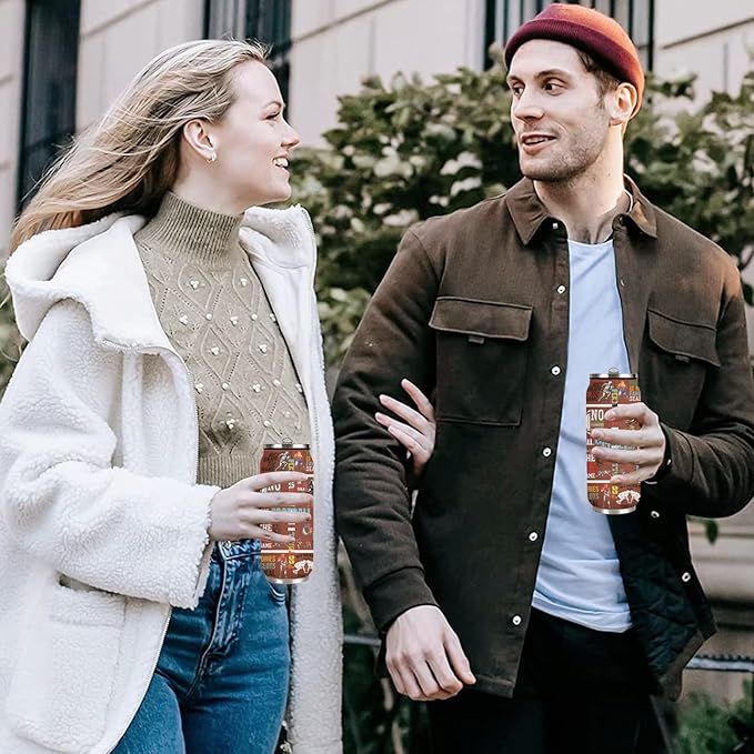 Football Tumbler Cup With Lid - Travel Mug, Birthday Gift for Football Lovers - Stainless Steel Vacuum Coffee Cup for Women Men, 17 Oz