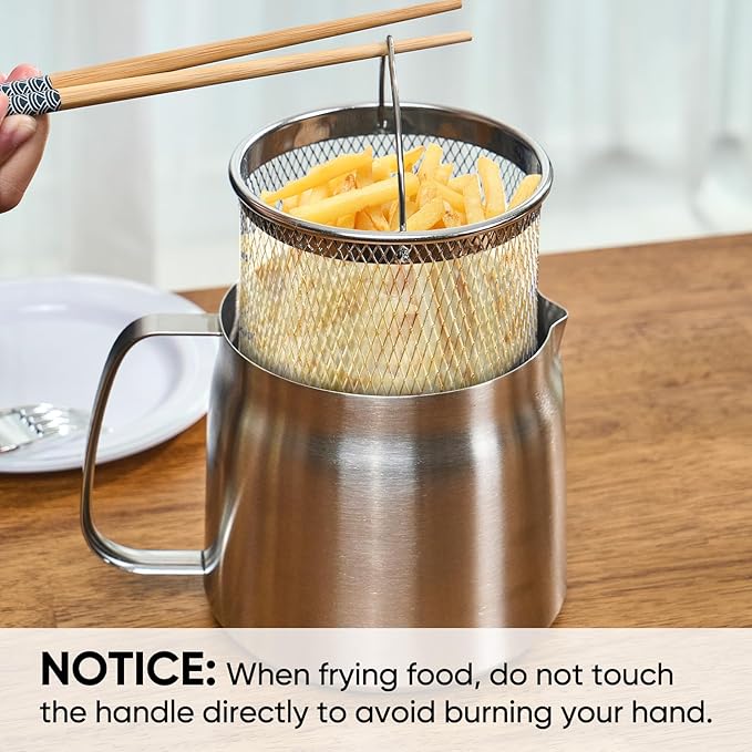 Bacon Grease Container with Strainer, 304 Stainless Steel Grease Container for Kitchen with Dust-proof Lid & Basket, Dishwasher Safe Cooking Oil Container, 50oz/1.5L