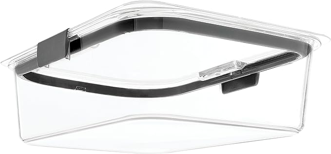 Rubbermaid Brilliance Food Storage Container, Large, 9.6 Cup, Clear 2024351 (Pack of 2)