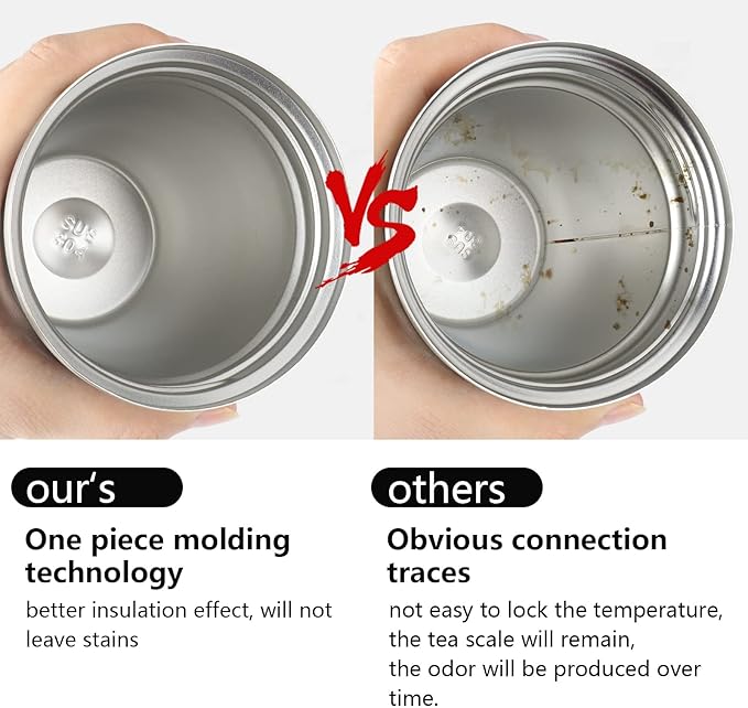 KETIEE Travel Mug 12oz, Vacuum Insulated Coffee Mug with Leakproof Lid, Travel Coffee Tumbler Stainless Steel Double Walled Reusable Coffee Cup for Hot and Iced Coffee Tea Water (Black)