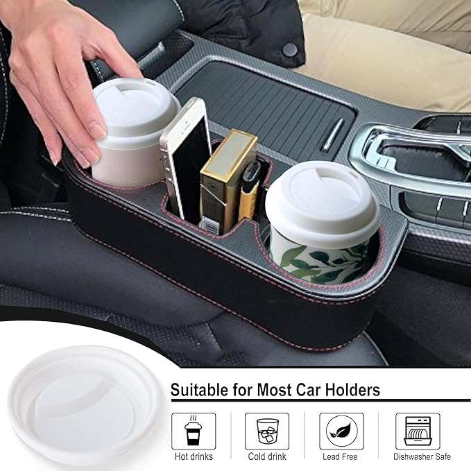 US Landmarks Travel Coffee Mug, Ceramic Coffee Travel Mug with Lid 12 Oz Double-wall To Go Travel Latte Cup for Car-Cup-Holder, Pale Pink for Women Men Girl Boy Sister Friends Birthday Christmas Gift