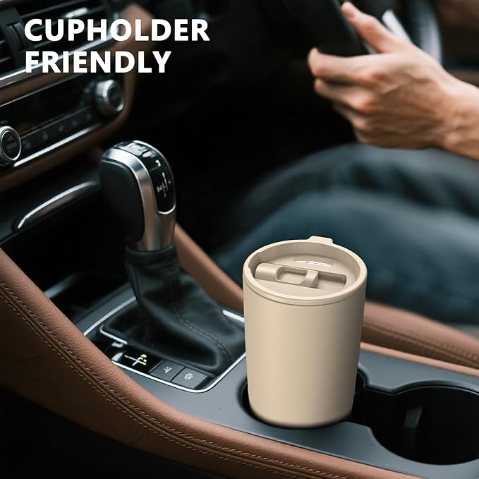 TILUCK 20 oz Tumbler with Leak-Proof Lid, Vacuum Insulated Stainless Steel Coffee Mug, Double-Walled Travel Tumbler for Hot and Cold Drinks(MistyGray, 20oz)