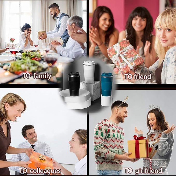 12oz Travel Coffee Mug Spill Proof, Insulated Coffee Mug with Lid, Leakproof Coffee Tumbler,Stainless Steel Vacuum Coffee Cup for Hot/Cold Drinks, Reusable Coffee Cup for Men Women -380ml,Red