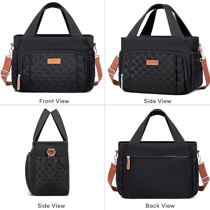 Artelaris Insulated Lunch Bag for Women,Leak-Proof Cooler Lunch Box, Cooling Tote for Adult,with 7 Pockets,Adjustable Strap(15 Liters)