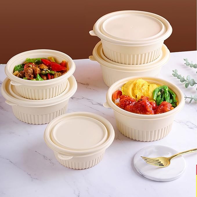 30 Packs 16oz Meal Prep Containers Disposable,take out food storage Take Out Containers, Stackable, Microwaving, And Freezing