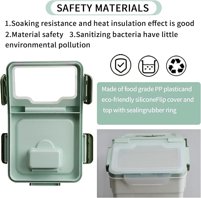 2 Pack Rice Storage Container with Measuring Cup 50 lb Flour Storage Container with Wheels, BPA Free Food Storage Container Dog Cat Food Bin Set for Dry Food Sugar, Cereal(Green)