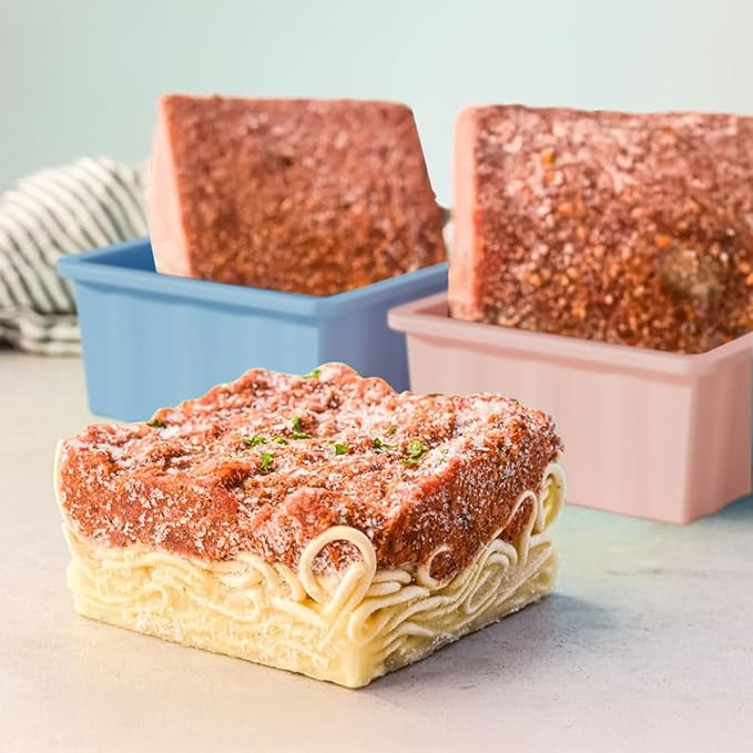 Silicone Freezer Tray for Soup Ice Cubes: 2-Cup Freezing Trays with Lid for Meal Prep - 4Pack Silicon Soup Portion Freeze Tray Make Stock Souped Ice Cube