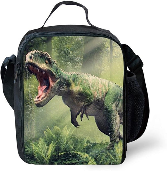 CARBEEN 3D Animal Dinosaur Cat Shark Husky and Dolphin Insulated Lunch Box Cooler Bag (DINOSAUR5)