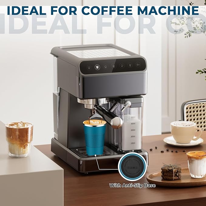 Insulated Coffee Tumbler 12 oz, Stainless Steel Coffee Mug with Lids, Travel Coffee Mug Leak Proof, Double Wall Vacuum Insulated Reusable Coffee Cup, Keep Drinks Hot and Cold (Deep Teal, 12 Ounces)