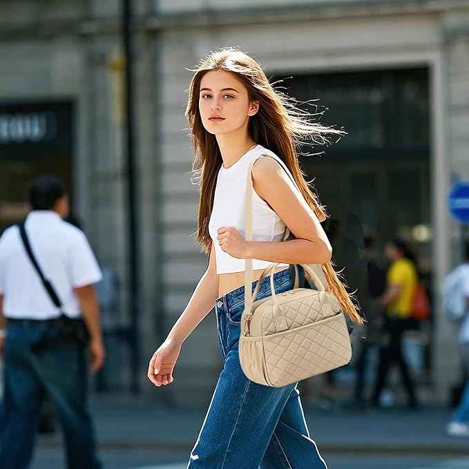 CAMTOP Lunch Box for Women Men Insulated Lunch Bag Lunch Tote Bag Leakproof Thermal Cooler Large Capacity for Travel Work School Picnic (Z-Khaki)