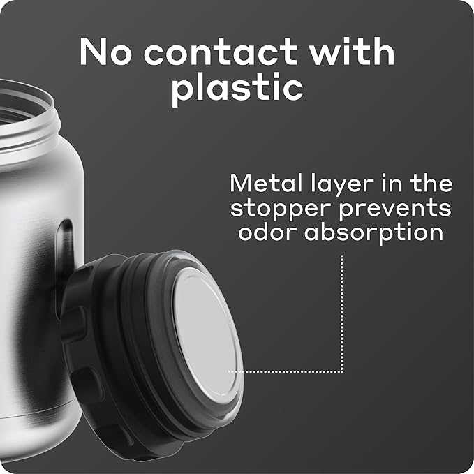 BOBBER 16 oz Insulated Stainless Steel Thermos with Wide Mouth, Built-in Spoon and Bowl Lid – Perfect for Hot Food, Keeps Soups Hot for 10 Hours, Cold for 15 Hours (Matte)