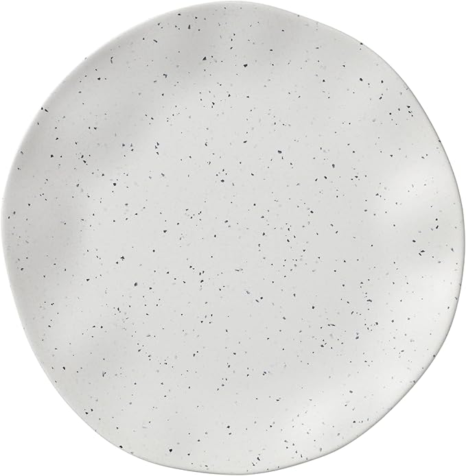 Oneida 895951 Terrazzo Melamine Cream 12 Piece Dinnerware Set, Lightweight Melamine Material