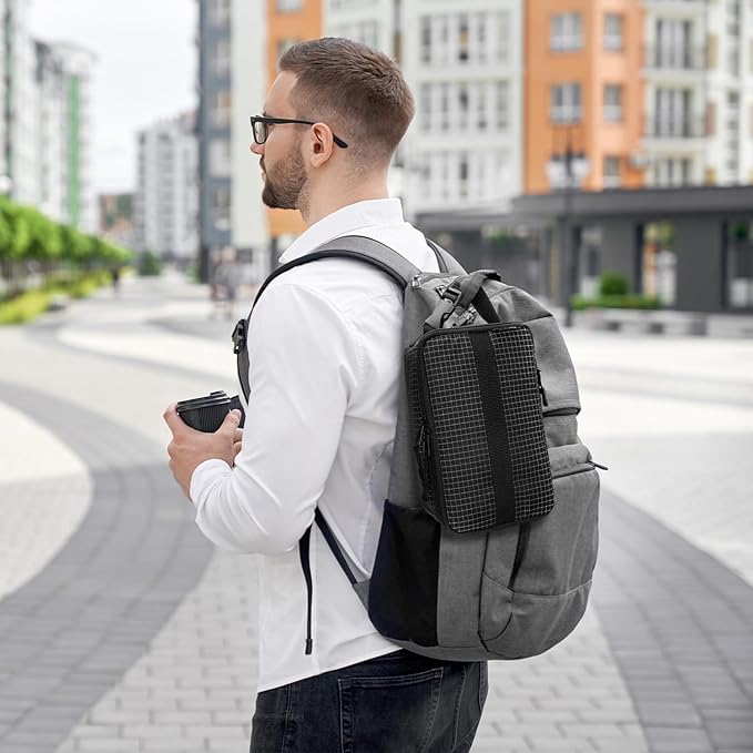 Cerbonny Small Lunch Box,Freezable Lunch Bag for Adults & Kids,Small Lunch Box for Men,Mini Cooler Bag with Buckle Handle,Insulated Cooler Bag for Work School Travel(Black Check)