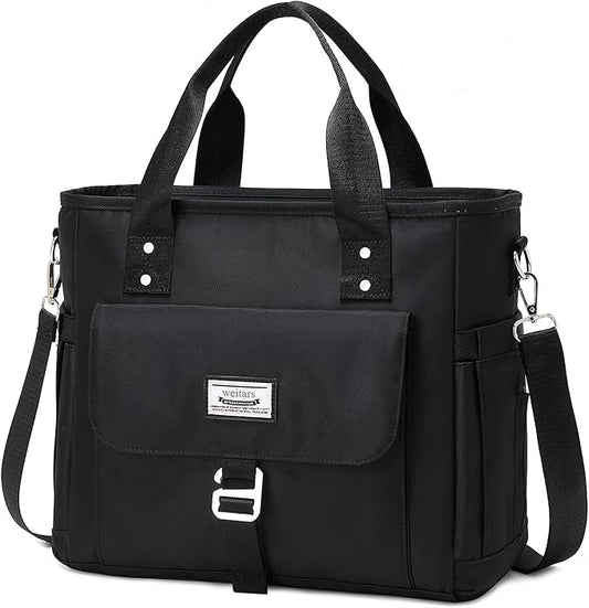 Weitars Insulated Lunch Bag for Men Women,Leak Proof Lunch Box for Work,Extra Large Lunch Tote Bag With Removable Shoulder Strap with Side Pockets,Reusable Lunch Cooler Purse For Picnic Hiking