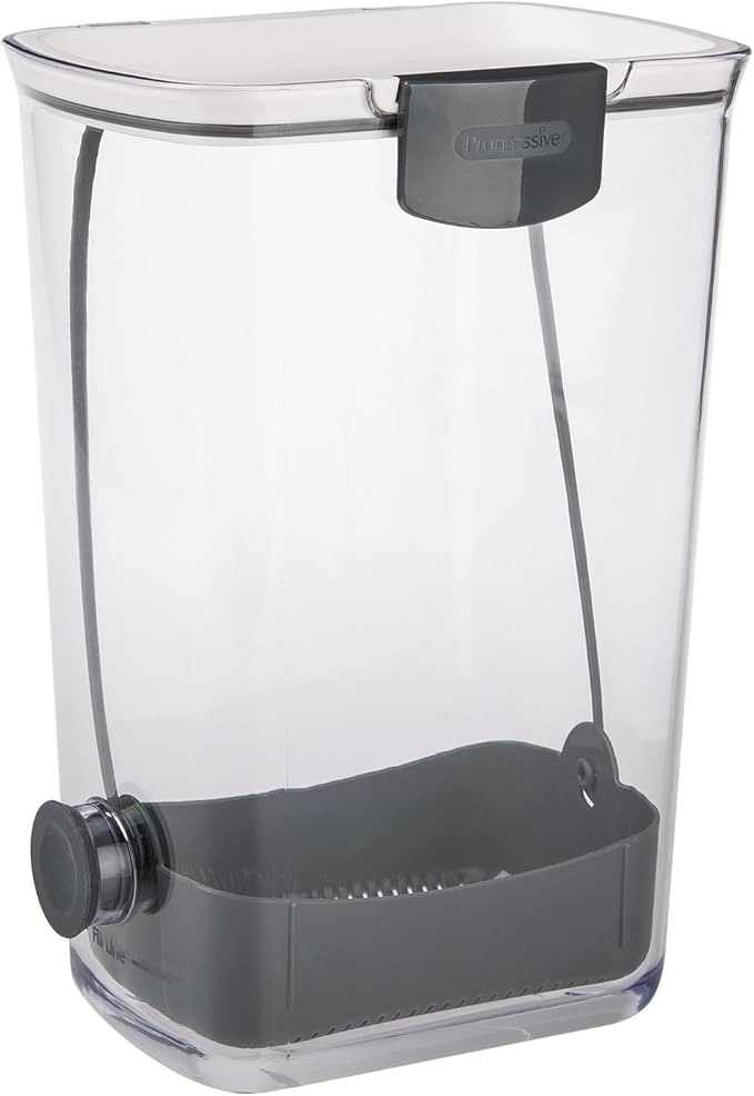 ProKeeper Herb Keeper – 1-Piece, White, with Removable Silicone Drain Plug, BPA-Free Plastic