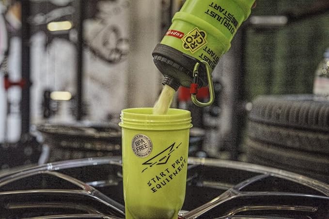 Protein Powder Stackable Container To Go,with Top Cap Funnel for Water Bottle,Twist Lock Portable Supplement Organize Storage Dispenser for Pre/Post Workout,Fitness,Travel,Gym