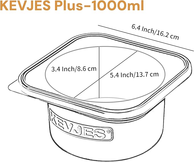 1000ml KEVJES PLUS Individual Pizza Dough Proofing Containers with Airtight Lids – Food Grade Silicone, Freezer/Fridge/Dishwasher Safe – For Margherita, Pepperoni, Neapolitan Pizza – 2 Pack(Cranberry)