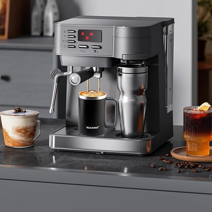 24 oz stainless steel thermal coffee mug, double-layer insulation, easy to hold and clean, suitable for coffee, cola, protein powder, beer, car water cup