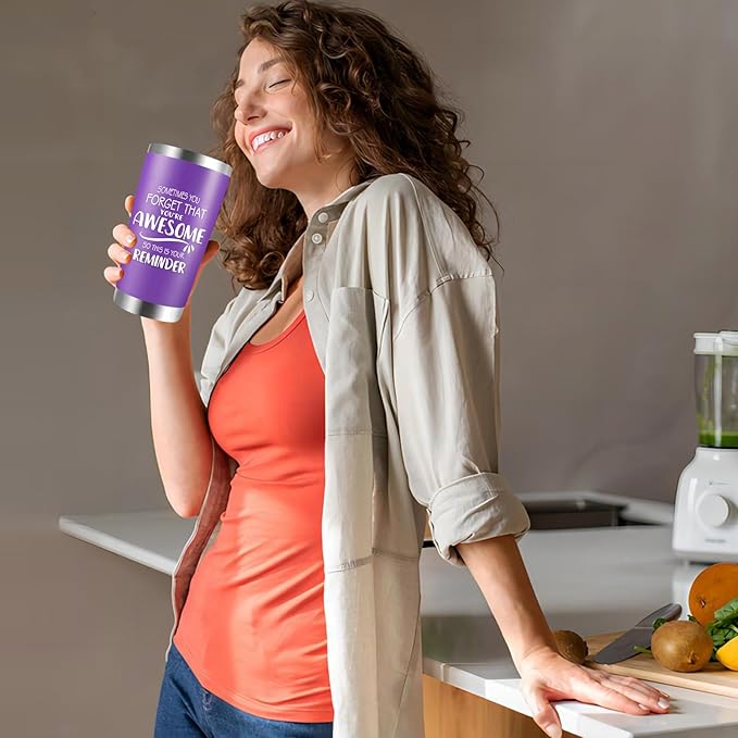 Gifts for Mom From Daughter Son - Mothers Day Birthday Gifts for Women - Sometimes You Forget You Are Awesome - Inspirational Mug Birthday Gift for Mom, Grandma from Daughter Son - 20 Oz Tumbler